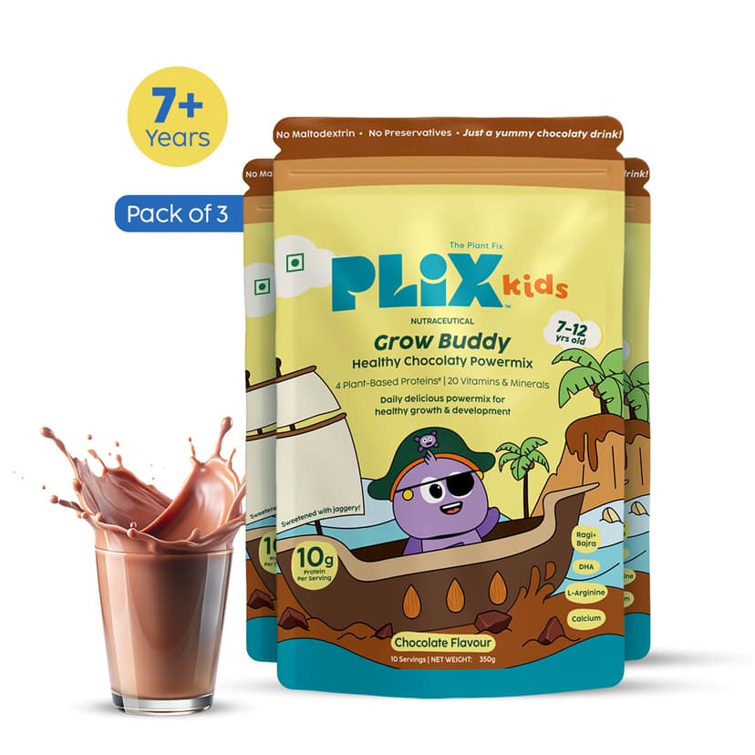 Grow Buddy Healthy Chocolaty Powermix | 7-12 Years __Expert Pack__