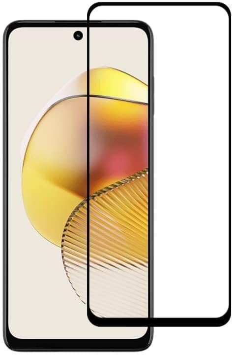 PLUGTECH Advanced Tempered Glass With Anti-Explosion 9H Hardness Edge-To-Edge Coverage Screen Guard for MOTOROLA G23