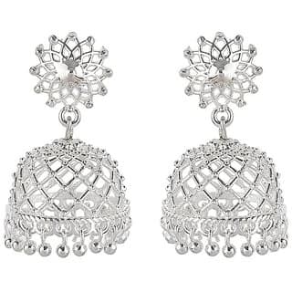 Filigree Jaali Jhumki Earrings for Girls Brass Material Made in India Earrings for Women's Fashion Jewellery