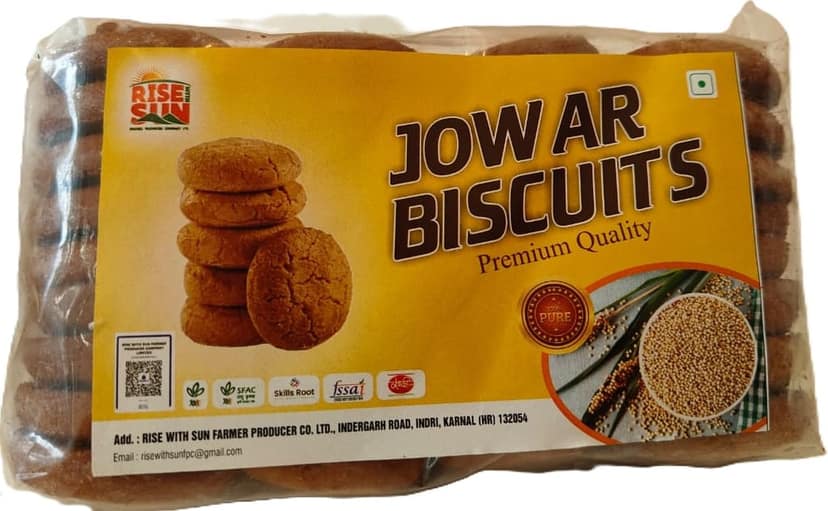 Preniun Quality Jowar Millet Cookies - 250gm view 2
