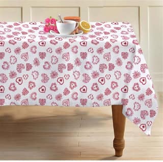 AIRWILL 100% Cotton 2 Seater Table Cover (Pack of 1)