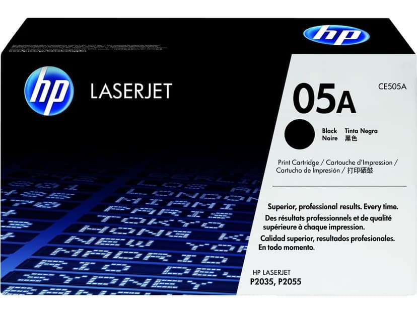 HP 05A Black Original LaserJet Toner Cartridge (CE505A) for HP LaserJet , P2055d, P2055dn P2035, P2035n, P2055Printers