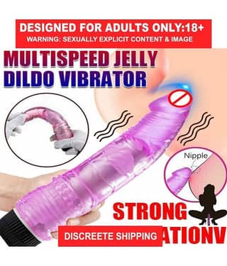 9" LONG & SOFT SEXY REAL FELLING RANDOM COLOURED JELLY VIBRATING DILDO FOR SEXY GIRLS VAGINA - BY KAMAHOUSE(LOW PRICE)