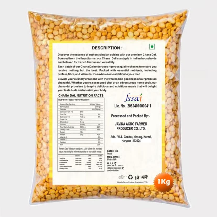 Chana Daal view 2