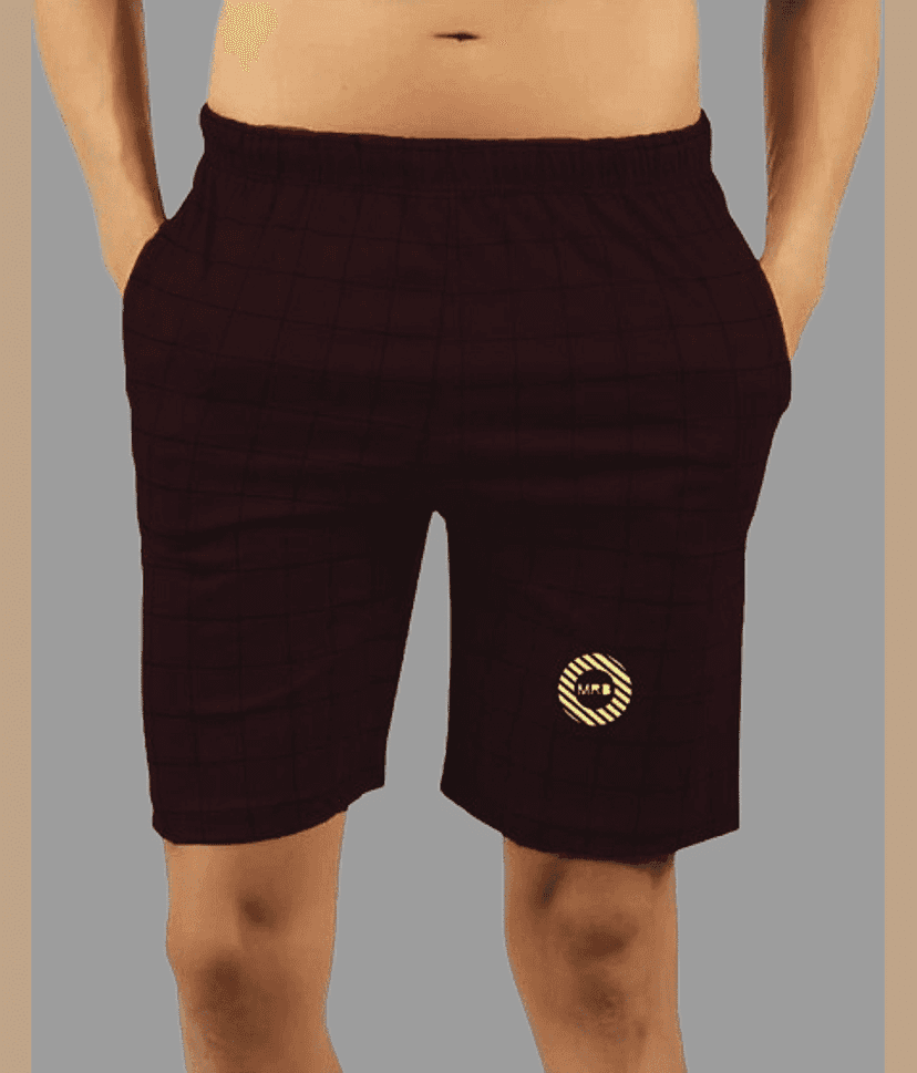 MRB Brown Cotton Blend Men's Shorts ( Pack of 1 )