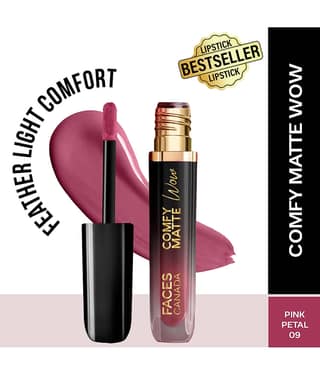 FACES CANADA Comfy Matte Wow Liquid Lipstick , Cocoa Crush 07, 3.8ml , One Swipe Application