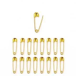 Safety Pin Golden Small (24 Pieces) � 27 mm Long Small Size Golden Color � Multipurpose Pins � Rust Resistant � Ideal for Saree � Kurta � Crafts � Mini Hook � Safety Pins for Women Saree