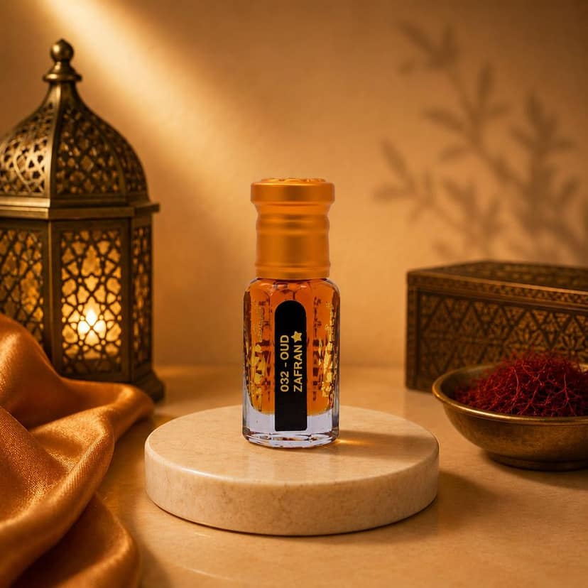 alnaqi fragrances Oud Zafran Attar | Perfume Oil | Unisex Alcohol-Free Roll-On | Long-Lasting Arabian Attar with Oud & Saffron | Strong Arabic Fragrance, Concentrated Perfume Oil, Perfume for Men view 2