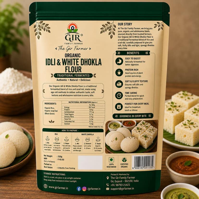Organic Idli & White Dhokla Flour view 2
