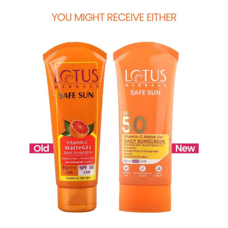 Lotus Herbals SafeSun Vitamin C Matte Gel Daily Sunscreen SPF 50 PA+++ | For All Skin Types (75 g) view 2