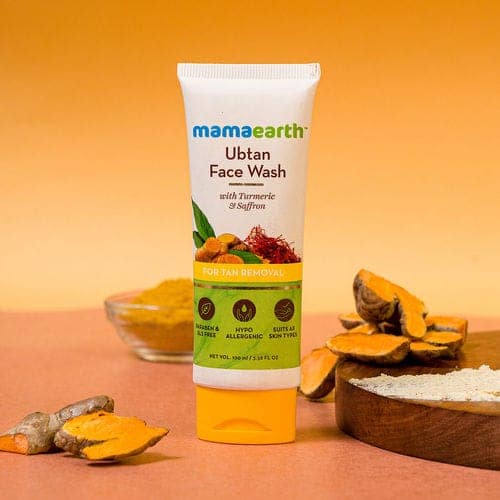 Mamaearth Ubtan facewash (100 ml) + Mamaearth ultra light sunscreen(80 gm) Combo Pack of 2 view 2
