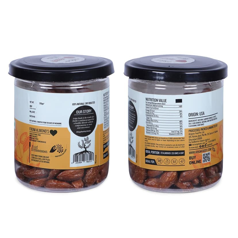 Ariga Foods Butter and Herbs California Badam | Almonds (200 g) view 2