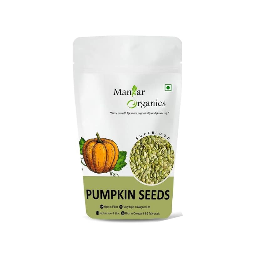ManHar Organics Raw Pumpkin Seeds 500gm AAA Grade Pumpkin Seed for eating |Protein Rich Superfood|