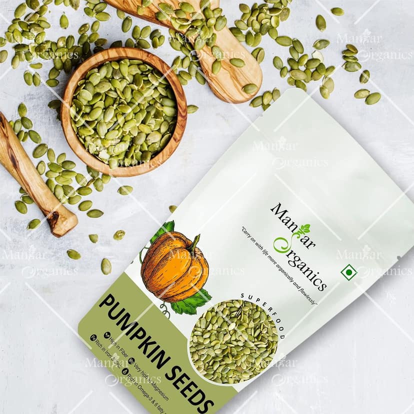 ManHar Organics Raw Pumpkin Seeds 500gm AAA Grade Pumpkin Seed for eating |Protein Rich Superfood| view 2