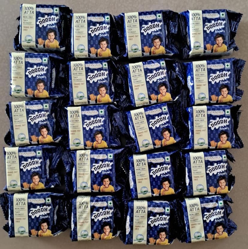 PATANJALI DOODH BISCUITS RS.5*20 view 2