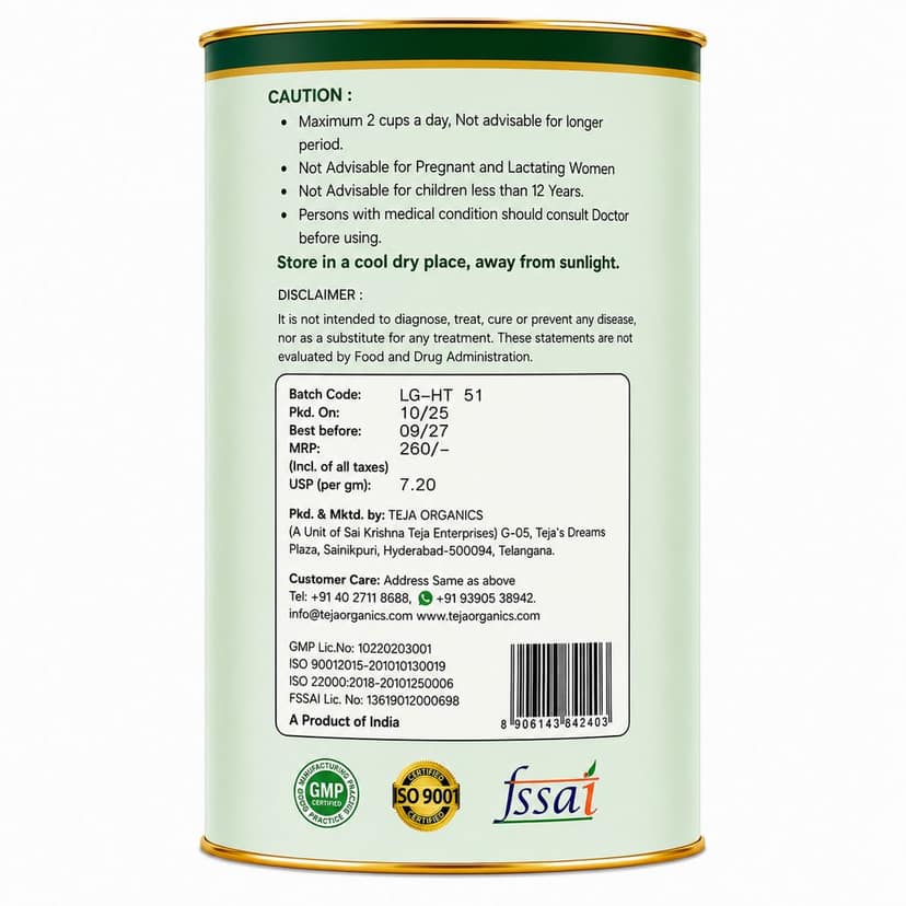 Lemongrass Tea 50 gm | 100% Pure Lemongrass Leaves | Caffeine Free Herbal Tea | Supports Digestion Detox Immunity | Refreshing Citrus Aroma view 2