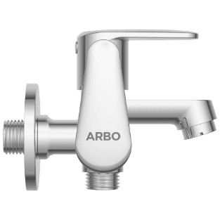 AL-1405 2 Way Bib Tap Side Handle With Wall Flange view 2