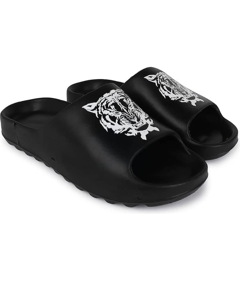 Pampy Angel - Black Men's Slide Flip flop view 2