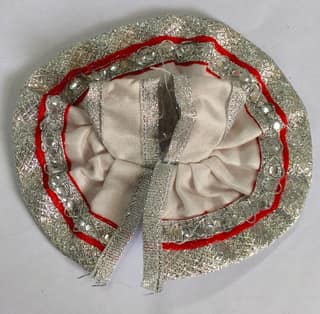 Silver Embellished Laddu Gopal Dress