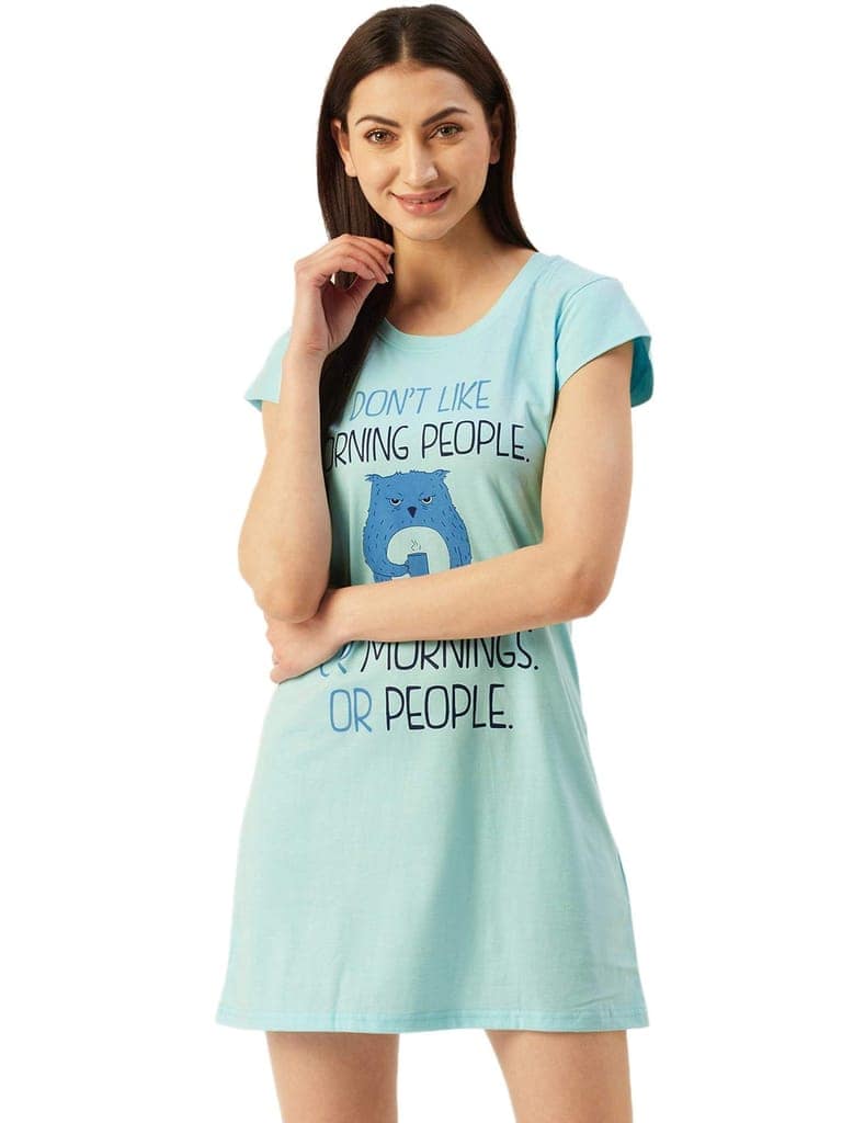 Klamotten Women's Printed Sleepshirt S10S