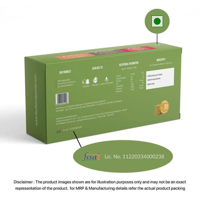 Chamomile - Delicate & Fresh Tea | Nespresso Compatible Pods | 10 Tea Capsules view 2
