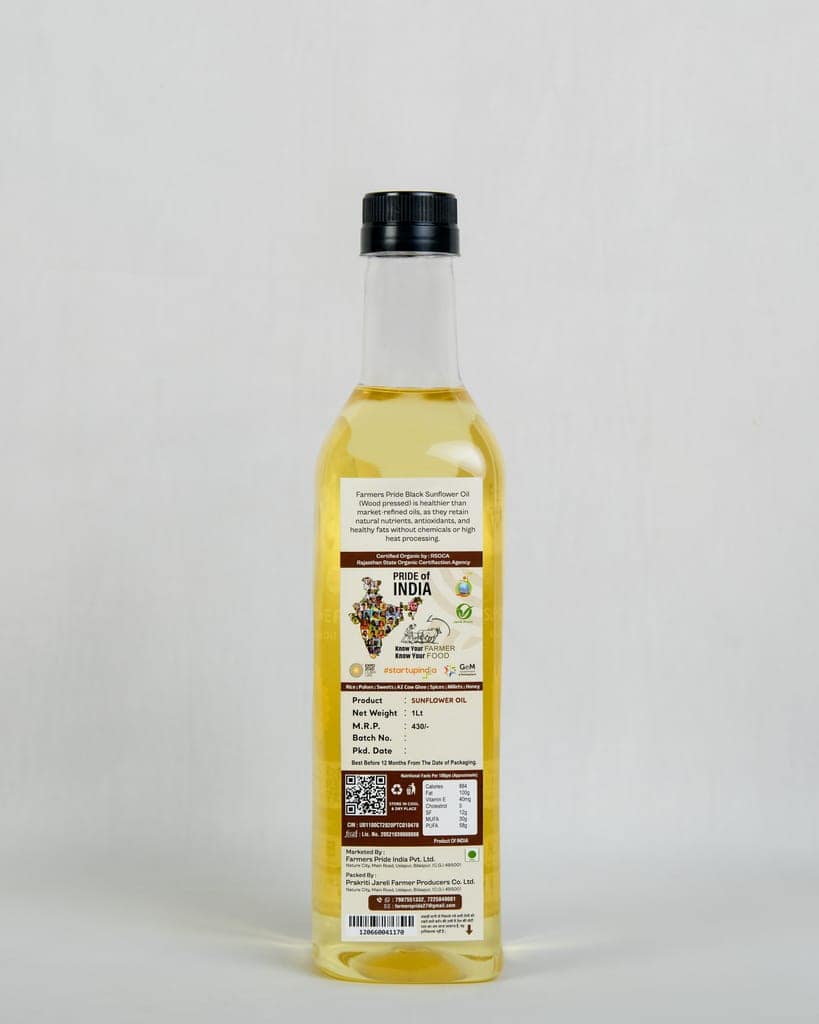 Organic Sunflower Oil (woodpressed) view 2