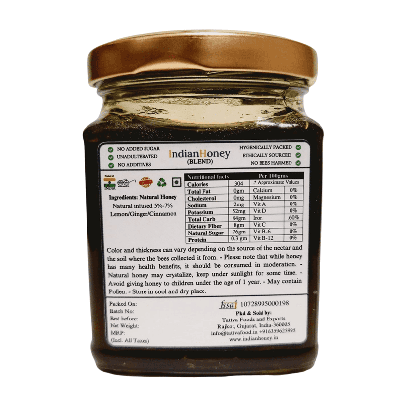 IndianHoney Tulsi Lemon Ginger Natural Honey A Perfect Fusion Of Bold Flavours And Nature Sweetness view 2