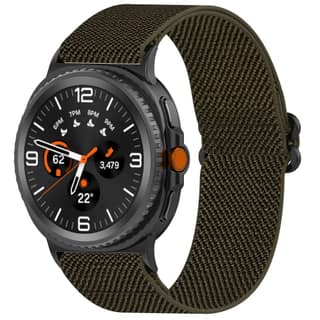 ZAPPER Elastic Nylon Watch Strap Compatible with Samsung Watch 8 & Watch 8 Classic – Breathable Stretchable Band with Metal Connectors, Comfortable Sport Loop for Men & Women