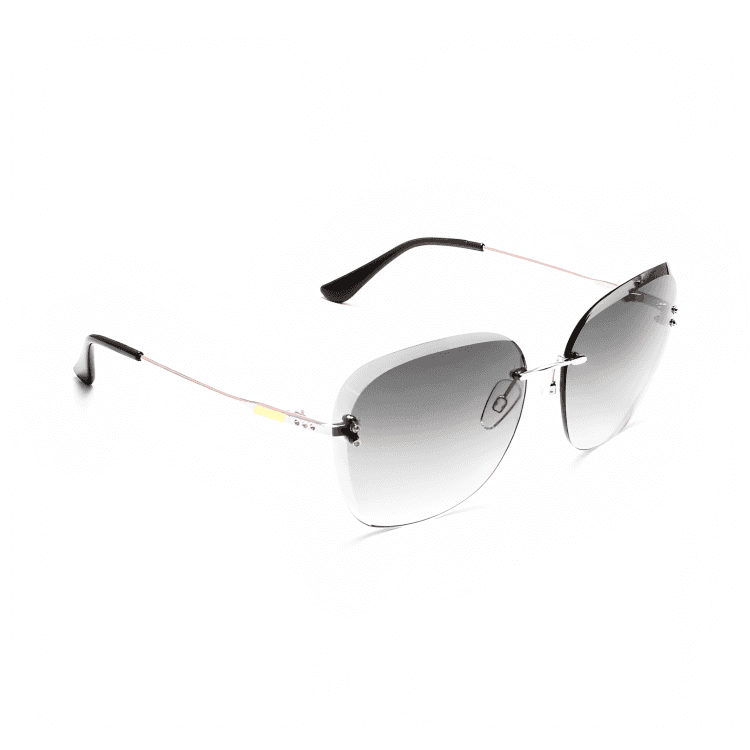Jubleelens - Square Sunglasses - Retro Glamour Black Shade with UV Protection For Woman view 2
