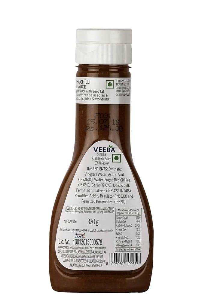 Veeba Sriracha Sauce, 320G view 2