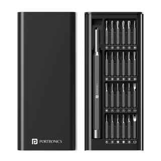 Portronics Bit Box Travel Friendly, Magnetic Bit Holder, Compact, 24-in-1