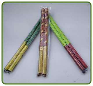 Traditional Wooden Dandiya Sticks for Special Navratri & Garba Festival with 3 Color - ( 3 Dandia Pack Set )