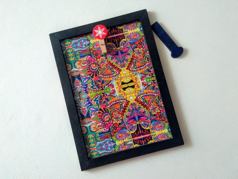 Spring Fiesta Artwork Photo Frame with Black Border view 2