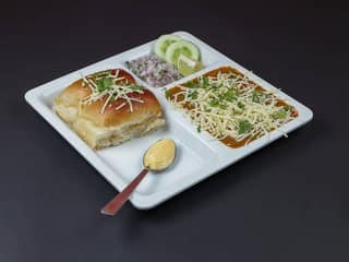 Cheese pav bhaji