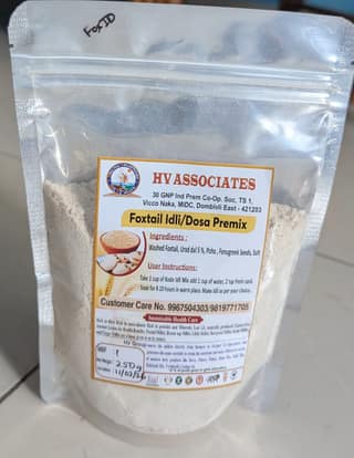 Hv Associates Foxtail Idli/Dosa Premix (250G) | Healthy Millet Instant Mix With Urad Dal & Fenugreek | For Soft Idlis & Crispy Dosas