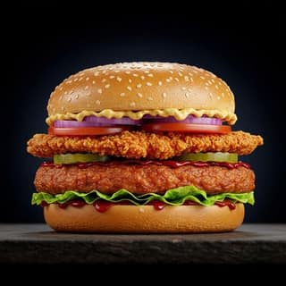 Fiery Chicken Burger