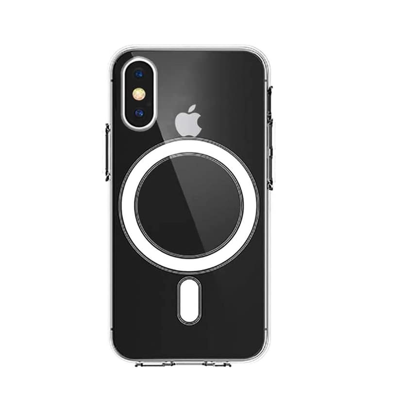 LIRAMARK Magnetic MagSafe Compatible Protective Case for Apple iPhone X/XS (Transparent)