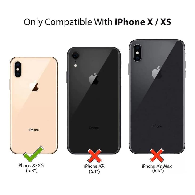 LIRAMARK Magnetic MagSafe Compatible Protective Case for Apple iPhone X/XS (Transparent) view 2