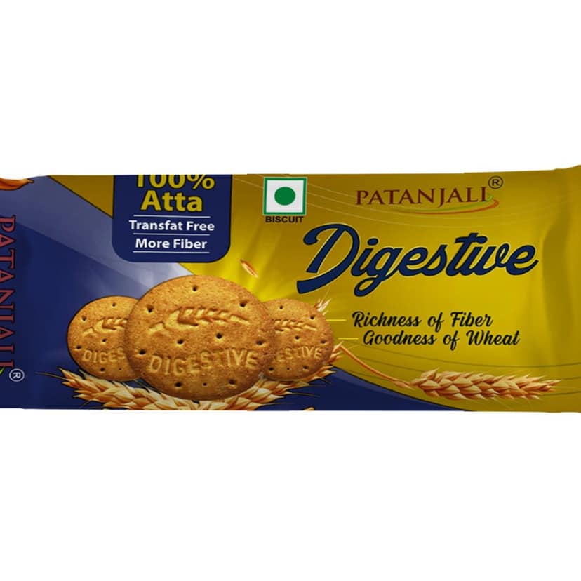 Patanjali Digestive Biscuit, 100 gm view 2