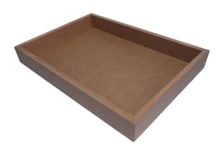 DEVESHA DIY Wooden Serving Tray - 14 × 10 Inch (Without Handle) | MDF Tray for Art, Craft, Decoupage & Decoration