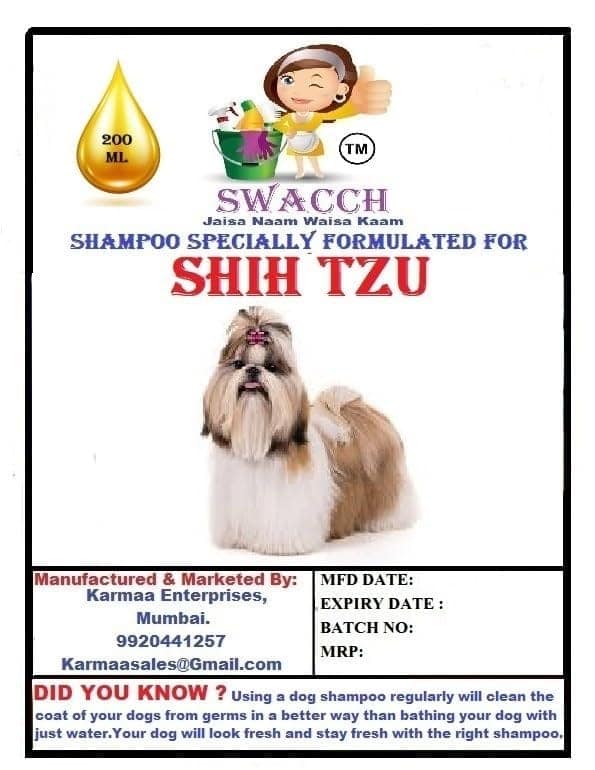 SWACCH Premium Shampoo for Shih TZU (200ML) Lavender view 2