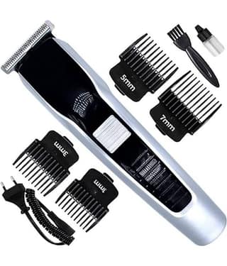 QitmirMKT Premium Trimmer 538 m99877 Black Cordless Beard Trimmer With 120 minutes Runtime