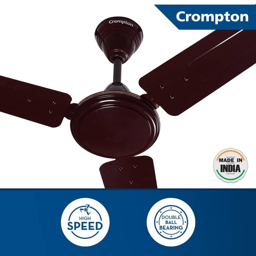 Crompton Sea Sapphira 1200mm Ultra High-Speed Ceiling Fan - Lustre Brown view 2