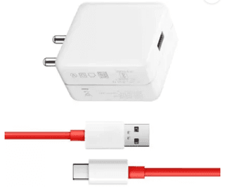Pandaco 67 W Quick Charge 6 A Wall Charger for Mobile with Detachable Cable (Red, White, Cable Included)