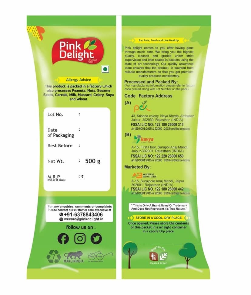 Pink Delight Unpolished And Dry Urad Chilka Dal | 500g Pack view 2