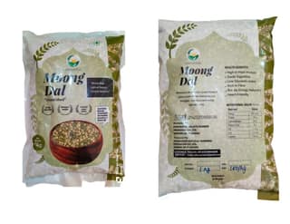 SARVATVA Unpolished Moong Dal - 1kg Pack, Easy to Digest & Nutrient-Rich