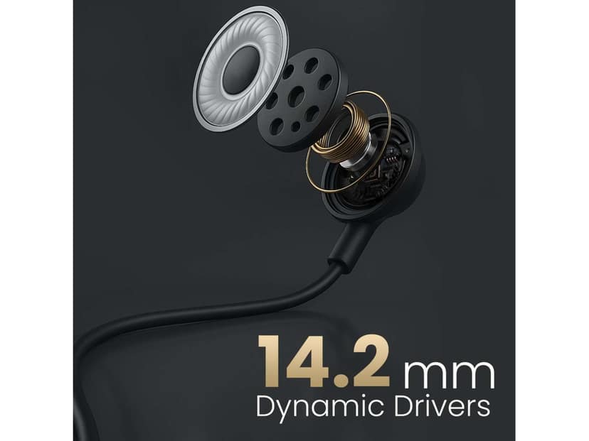 Portronics Conch Gamma In-Built Mic, High Bass, Anti Tangle Wire, Noise Isolation view 2