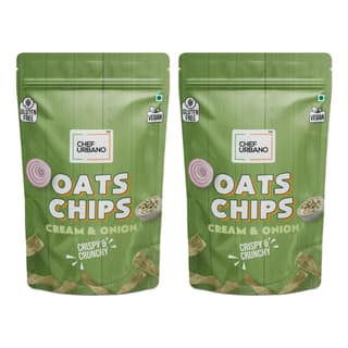 Chef Urbano Combo Chips Oats Cream & Onion Pouch 85 Gms Pack Of 2