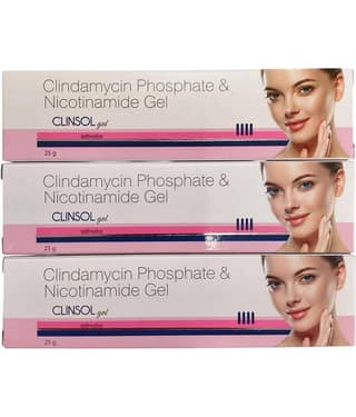 Clinsol Nicotinamide Gel 25 gm Each (Pack of 3)