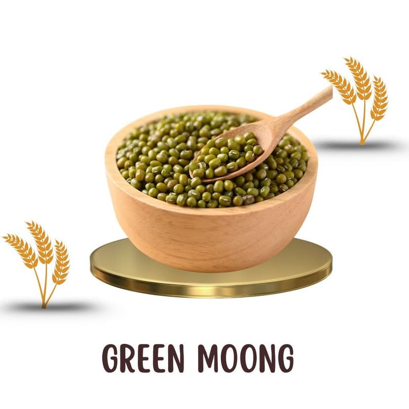 VFPL | Premium Green Whole Moong (500 gm) – Cleaned, Unpolished & Protein-Rich view 2